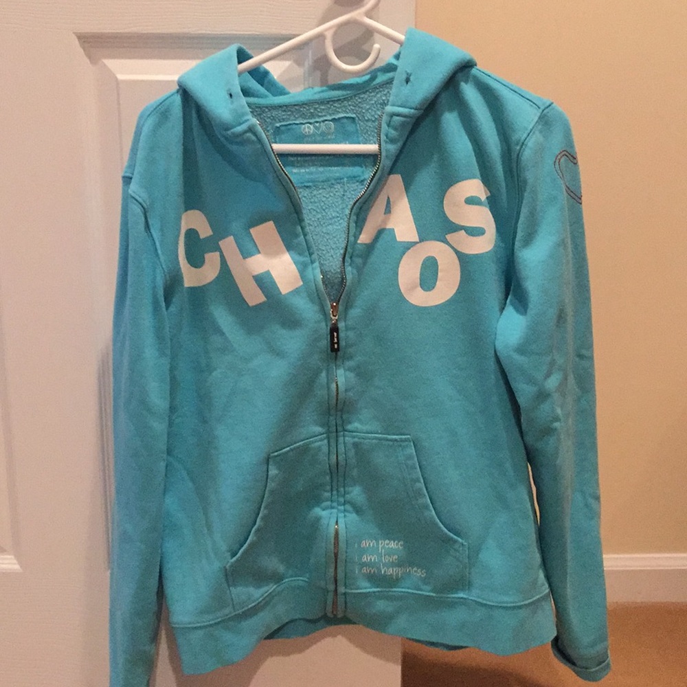 Peace, love world Chaos sweatshirt